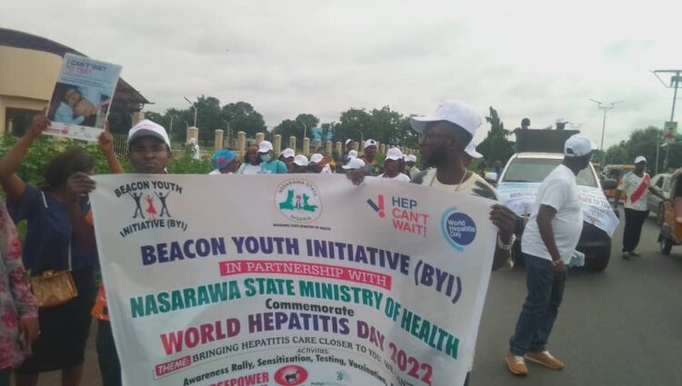 Awareness/sensitisation rally for the elimination of hepatitis in Nasarawa State.