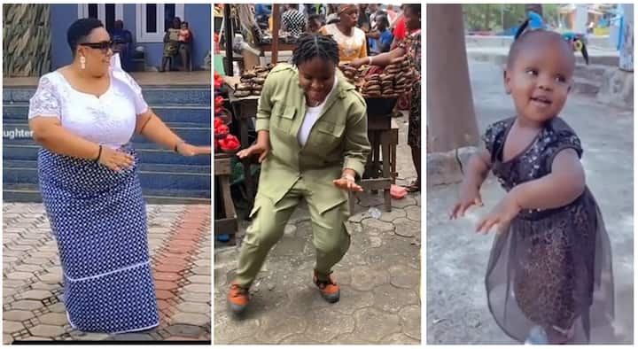 Buga dance challenge created by Kizz Daniel makes Nigerians dance. Photo credit: @hype_splen.gee, @saintavenue_ent1 and @veronicasdaughter. Source: UGC