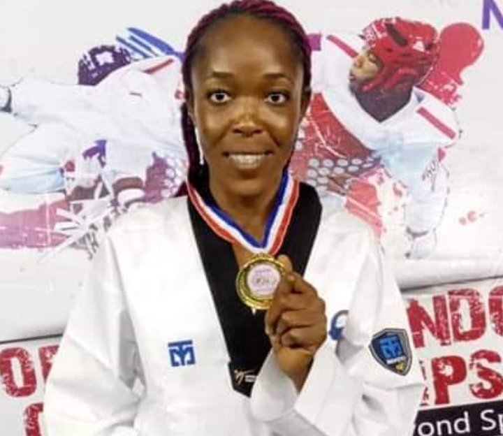 Ihuo Laady Louisa, the gold medalist in the -49kg women's senior category.